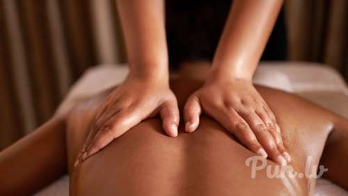 Массаж всего тела.  У клиента.  Я парень