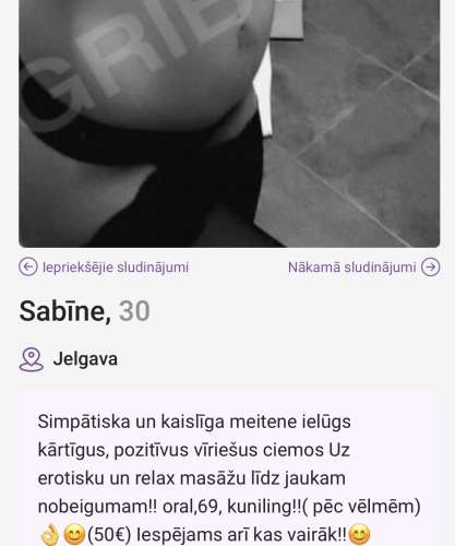 Sabine? (30 gadi) (Foto!) iepazīsies ar vīrieti seksam (#7457176)