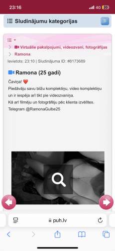 Ramona krāpniece (Foto!) virtuaalsete teenuste pakkumine (№8173709)