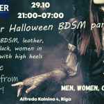 29. 10. 22. -Sestdiena 21:00-7:00 Halloween Bdsm Swinger Party!!! Bunker Cruising b…