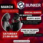 Sestdiena!!!
Bunker cruising bar 🔥🔥🔥
Fetish month-March(Saturdays):
Come in t…