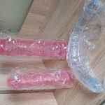 Roza silikona realistiske dildo ar piesucenu divi izmeri:4, 5×21 cm un 5cm×25, a…